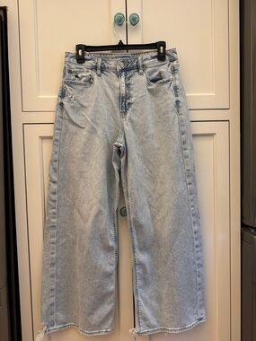 American Eagle Outfitters Light Blue Wide Leg Jeans